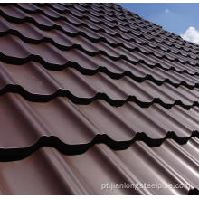 Folha de telhado de aço ondulado galvanizado revestido com zinco revestido